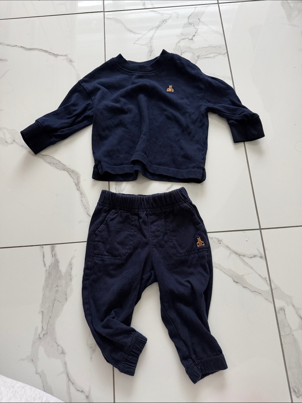 Baby GAPNavy Two-Piece Sweatshirt & Jogger Set
